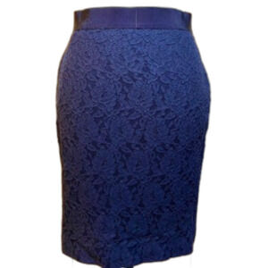 Ann Taylor Floral Embroidery Pencil Skirt Size 2